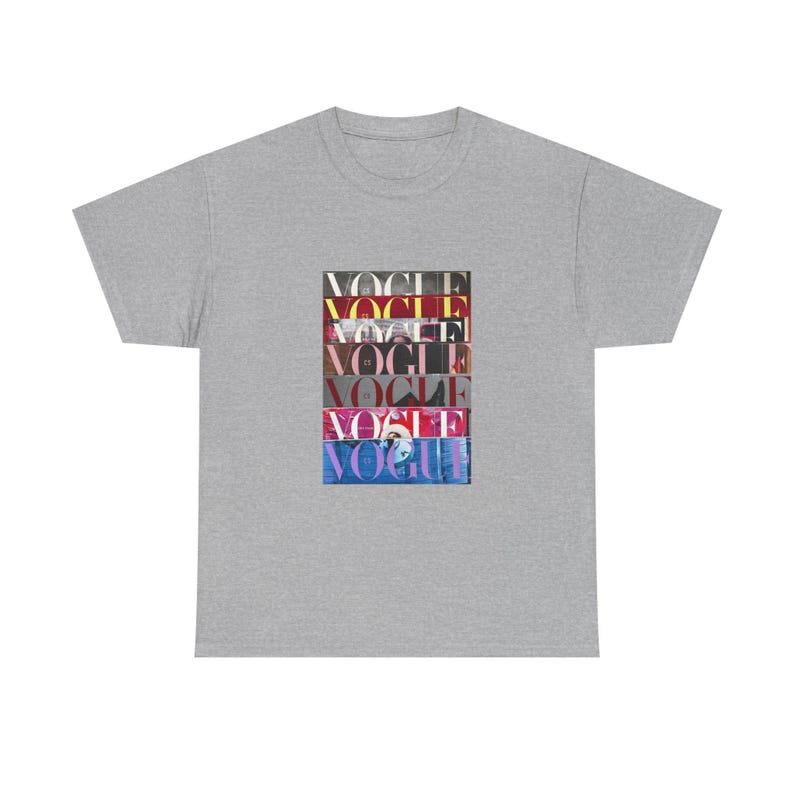 Vogue Magazine Cover Collage T-Shirt: 100% Cotton Graphic Tee image 6