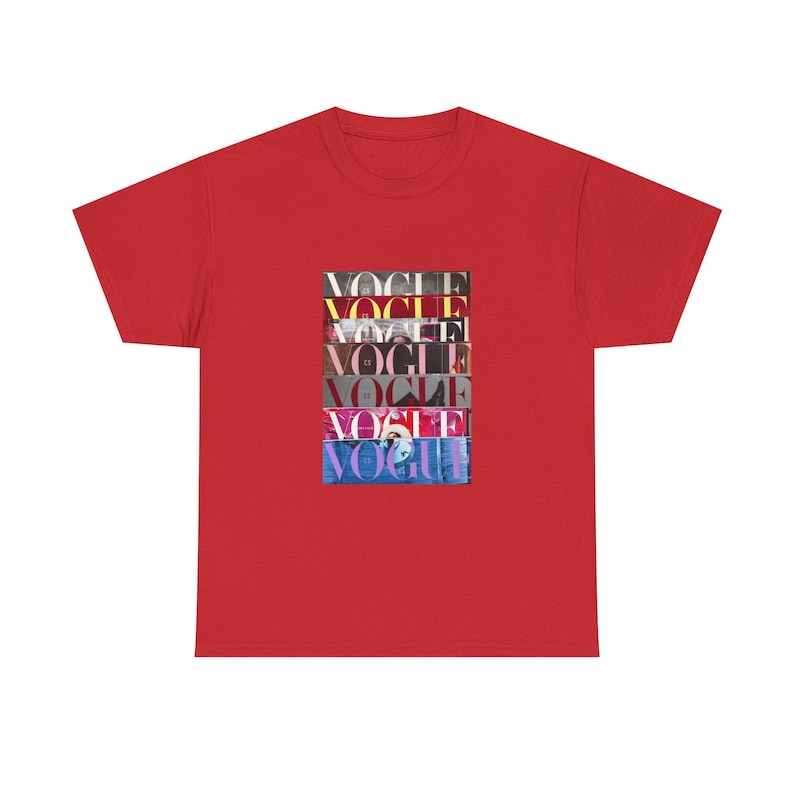 Vogue Magazine Cover Collage T-Shirt: 100% Cotton Graphic Tee image 8
