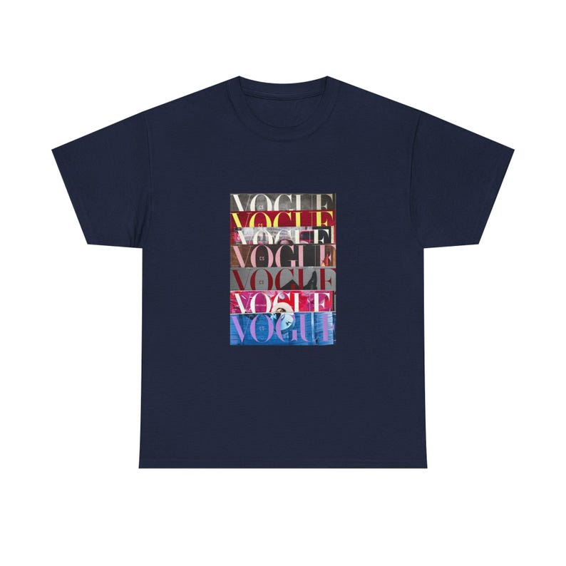 Vogue Magazine Cover Collage T-Shirt: 100% Cotton Graphic Tee image 7
