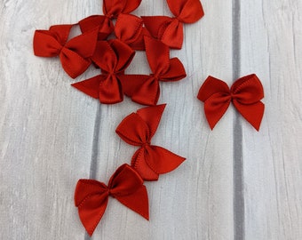 500 Pcs//lot Mini SMALL Ribbon Bows Assorted Colours Satin RU