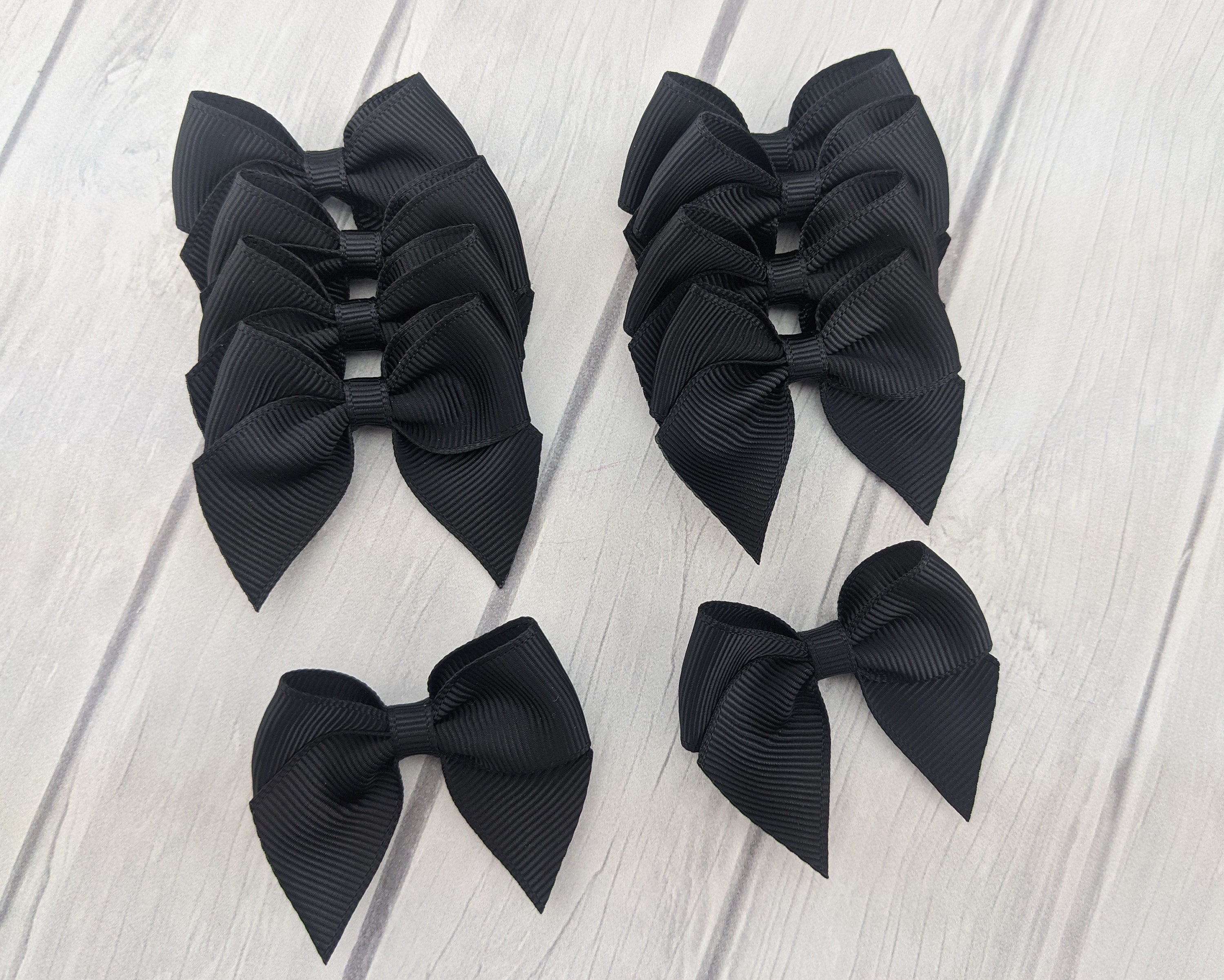2 Black Bows Grosgrain Sewing Supplies DIY Hair Bow - Etsy 2 Black Bows Grosgrain Sewing Supplies DIY Hair Bow - Etsy