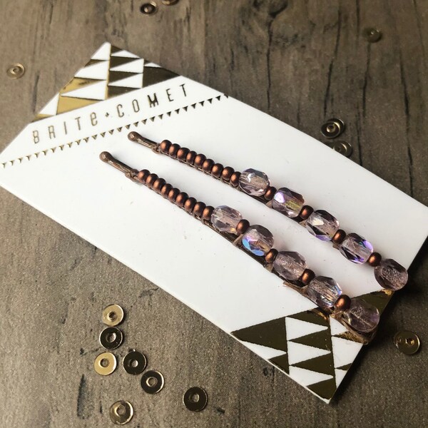 Haar-Pin |  Rosa Perlen Bobby Pins | Haar-Accessoire | Geschenke für unter 20 Personen | Kleine Geschenke