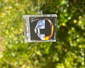 Daft Punk Random Access Memories Keychain – NFC Mini Album CD Charm