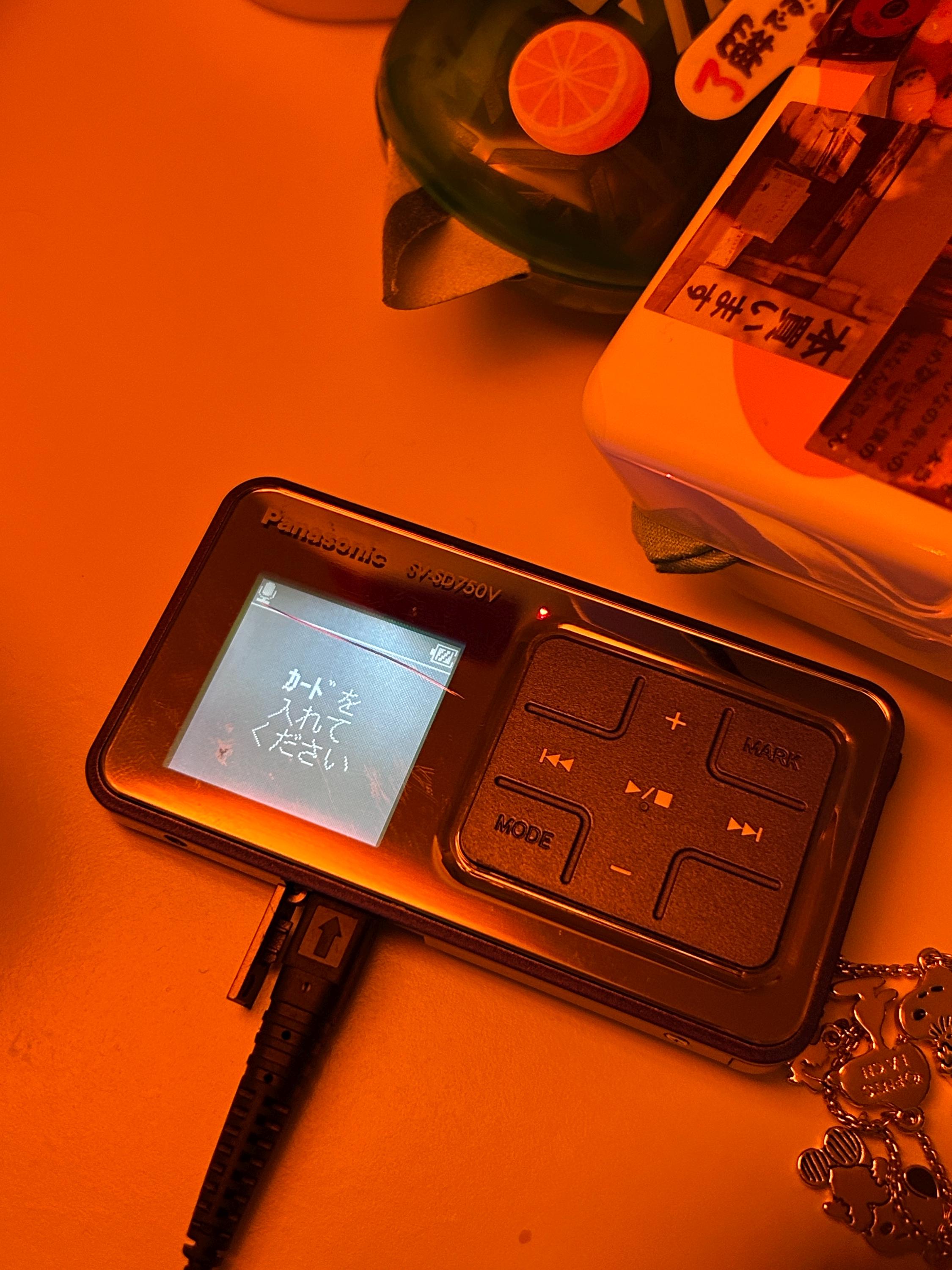 Panasonic SV-SD750V D-snap Japanese MP3 Player | SD Card Audio