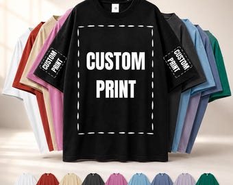 High End Quality Custom Oversized Drop Shoulder T-Shirt, 100% Cotton Streetwear Tee