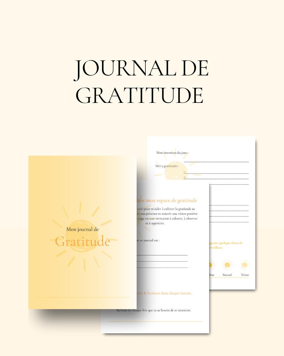 Diario de gratitud de 30 días - Edición Sunshine - PDF imprimible ...