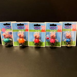 Zestaw figurek Świnki Peppy dla dzieci, 5 sztuk, wielokolorowy, nowa kolekcja rodzinna, Just Play