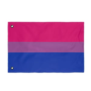 Bandera del Orgullo Bisexual de Doble Cara / Bandera Bi LGBTQ para Exteriores 3x5