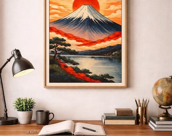 Mount Fuji Sunrise – Japanese Landscape Wall Art