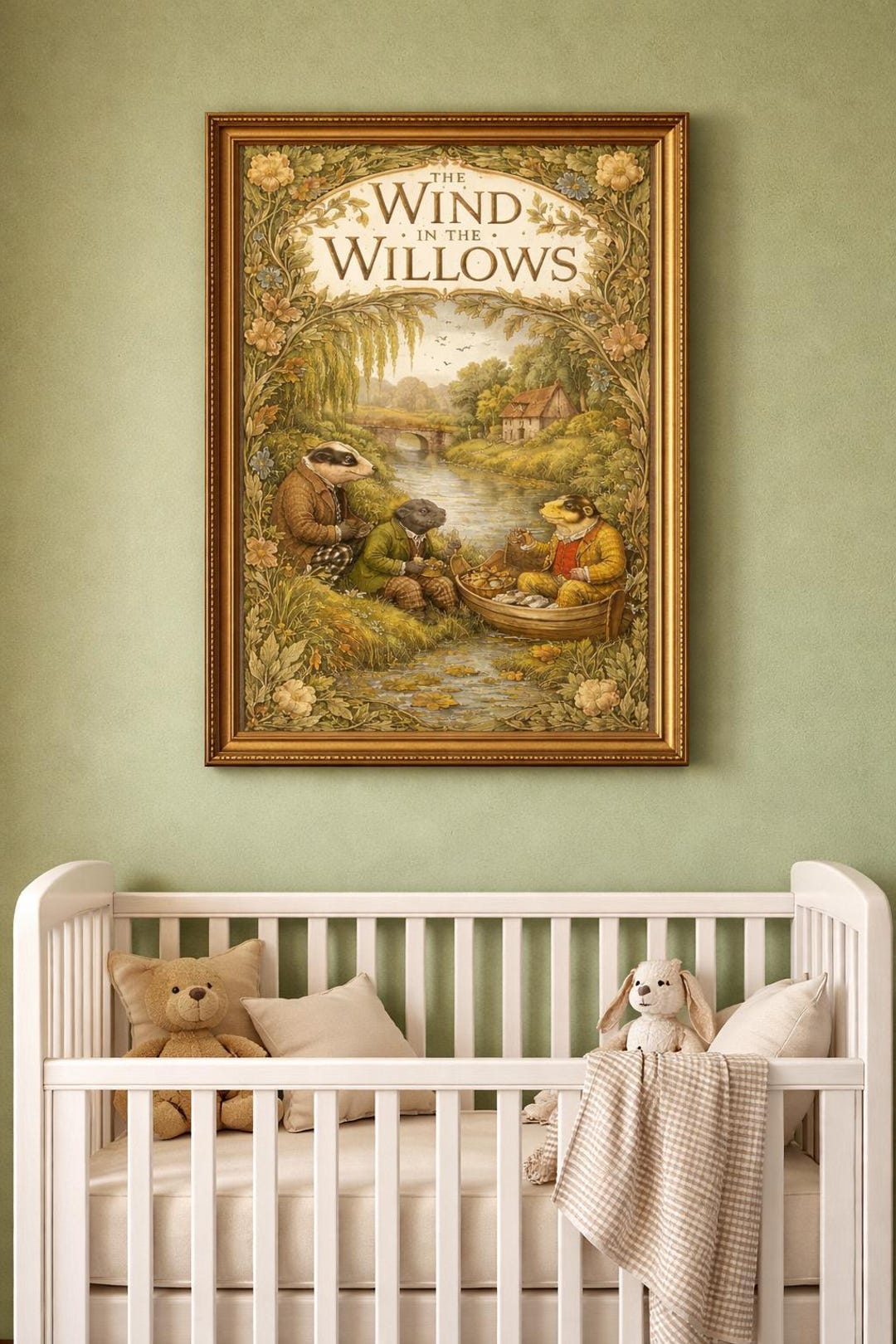 The Wind in the Willows Book Poster – William Morris Inspired Woodland ...