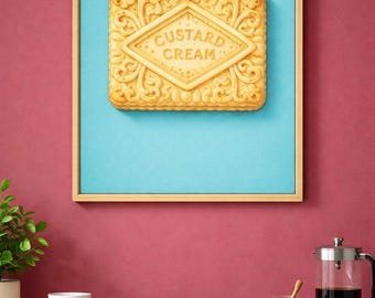 Custard Cream Print – Iconic Biscuit Wall Art