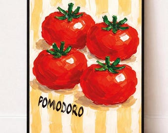 Pomodoro Dolce Vita – Italian Tomato Kitchen Art Print