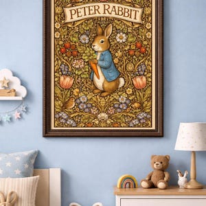 Peter Kanin-tryck – William Morris-inspirerad väggkonst för barnrum