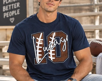 Football Number Custom Name Personalized DTF Transfer