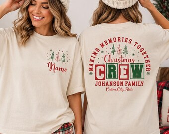 Christmas Family DTF Transfer, Ready To Press Holiday Transfer, Custom Christmas Shirt Transfer, Family Crew Heat Press Design