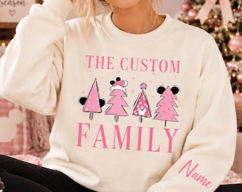 Disney Christmas Custom Family and Name DTF Transfer