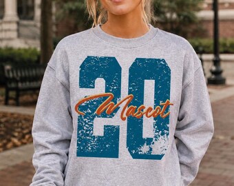 Personalized Mascot Custom Number College School Sport Team DTF Transfer