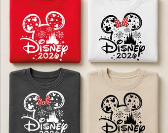 Disney Family Vacation 2026 Mickey and Minnie DTF Transfer