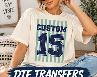 Personalized Custom Number School Sport  DTF Transfer