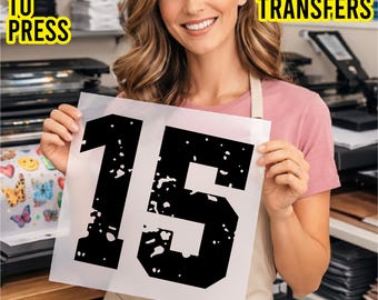 Personalized School Team Custom Number Sport DTF Transfer