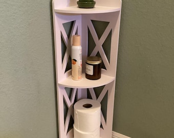 Corner Shelf Stand, Bathroom Storage Organizer, Waterproof Corner Rack for Small Spaces, Freestanding decor