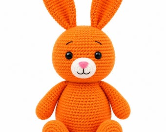 Amigurumi Bunny Crochet Pattern | Easy Plush Rabbit Tutorial (Instant Download)