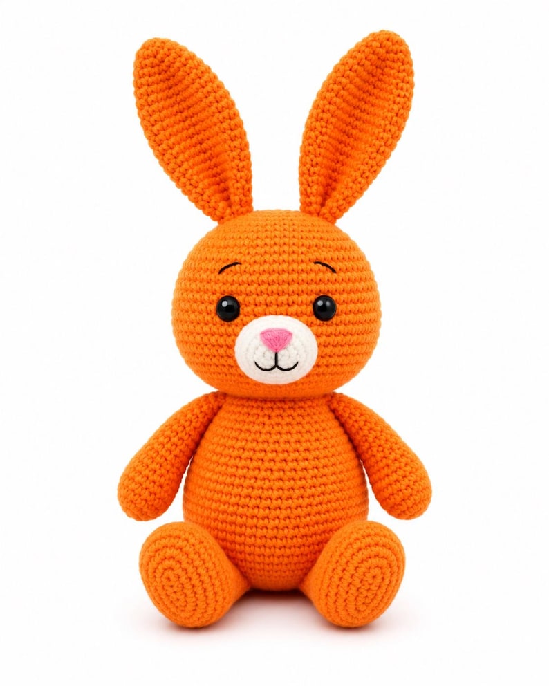 Mini Rabbit Crochet Pattern Amigurumi Bunny Crochet Pattern | Easy Plush Rabbit Tutorial (instant ...