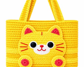 Crochet Bunny Bag Pattern – Kids Tote, Rabbit Design (PDF Download)