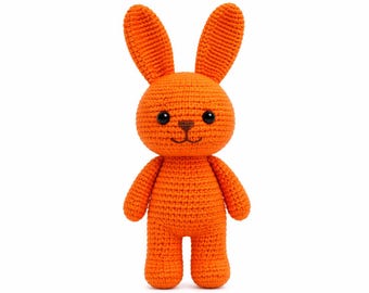 Amigurumi Bunny Crochet Pattern | Easy Plush Rabbit Toy Tutorial (Digital Download)