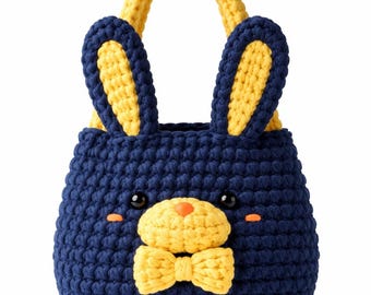Crochet Bunny Bag Pattern – Kids Tote (Digital Download)