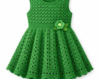 Baby Crochet Dress PDF – Elegant Handmade Style – 0–3 Years – Digital Download