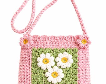 Crochet  Bag Pattern – Kids Tote, Accessories, PDF Download