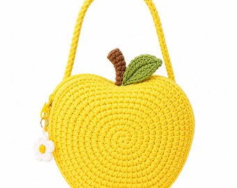 Baby Knitting Sweater Pattern: Crocheted Apple Bag (Digital Download)
