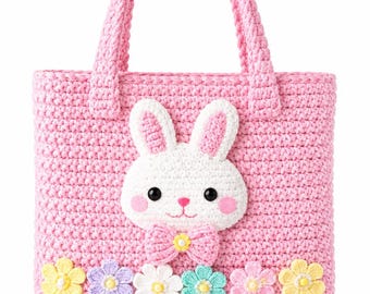 Crochet  Bag Pattern – Kids Tote, Accessories, PDF Download