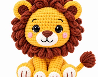 Crochet Lion Amigurumi Pattern (Digital Download)