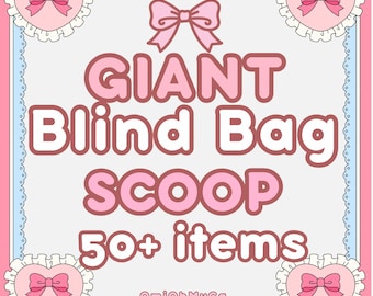 Giant Kawaii Stationery Blind Bag Scoop | Stickers, Memo Pads, Bookmarks, Journaling Supplies mystery scoop