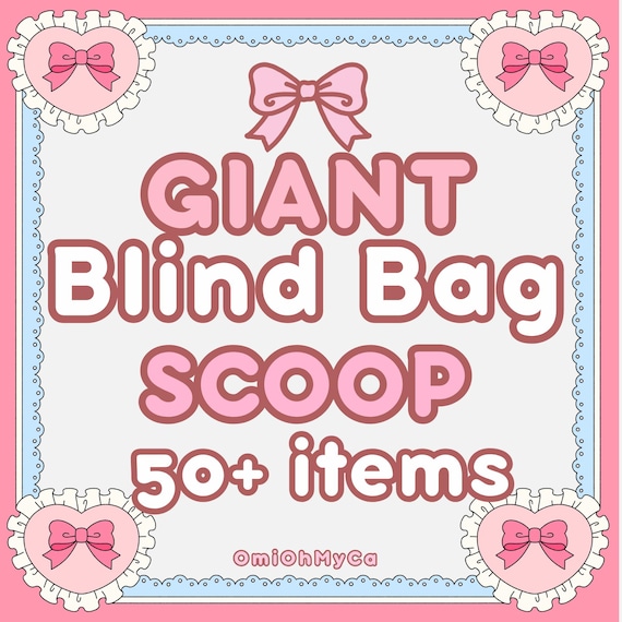 Small - Medium Kawaii Stationery Blind Bag Scoop | Stickers, Memo Pads, Bookmarks, Journaling Supplies mystery scoop