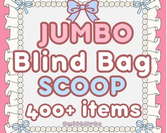 Jumbo Kawaii Stationery Blind Bag Scoop | Stickers, Memo Pads, Bookmarks, Journaling Supplies mystery scoop