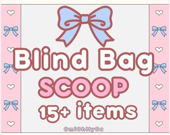 Kawaii Stationery Blind Bag Scoop | Stickers, Memo Pads, Bookmarks, Journaling Supplies mystery scoop