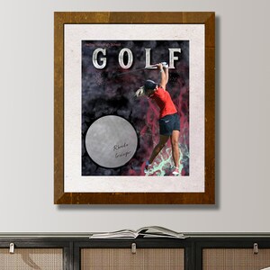 Golf Poster Template Coach Team Gift for Athlete Sport Printable Canva Template Editable Download Digital File image 4