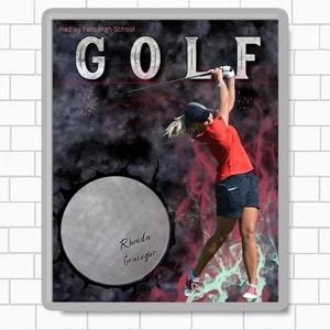 Golf Poster Template Coach Team Gift for Athlete Sport Printable Canva Template Editable Download Digital File image 1