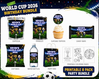 World Cup 2026 Soccer Birthday Party Bundle (Digital Download)