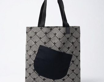 Best Geometric Tote Bag Sewing Pattern PDF | Easy Minimalist Canvas Bag with Pocket | DIY Market Tote | Beginner Friendly | Instant Download