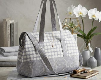 Best Weekender Bag Sewing Pattern PDF, Easy Overnight Travel Tote Pattern, Large Quilted Duffle Bag , DIY Weekend Bag Instant Download