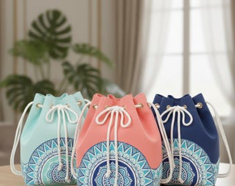 Best Boho Mandala Bucket Bag PDF Sewing Pattern – Drawstring Canvas Purse  Easy Beginner Friendly Digital Download, Instant PDF Template