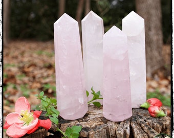 Rose Quartz Crystal Obelisk | Self-Love, Acceptance