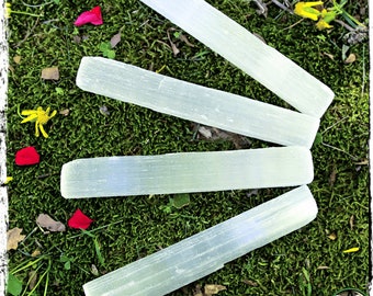 Selenite Crystal Wands, Raw | Spiritual Awareness, Guidance