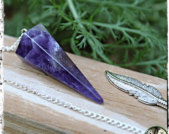 Amethyst Crystal Pendulum | Psychic Awareness, Balance