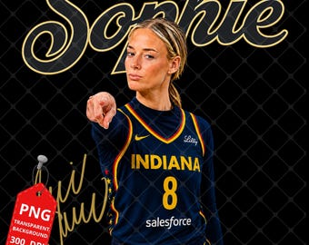 Sophie Cunningham PNG - Frauen Basketball Player Grafik T-Shirt (Digitaler Download)