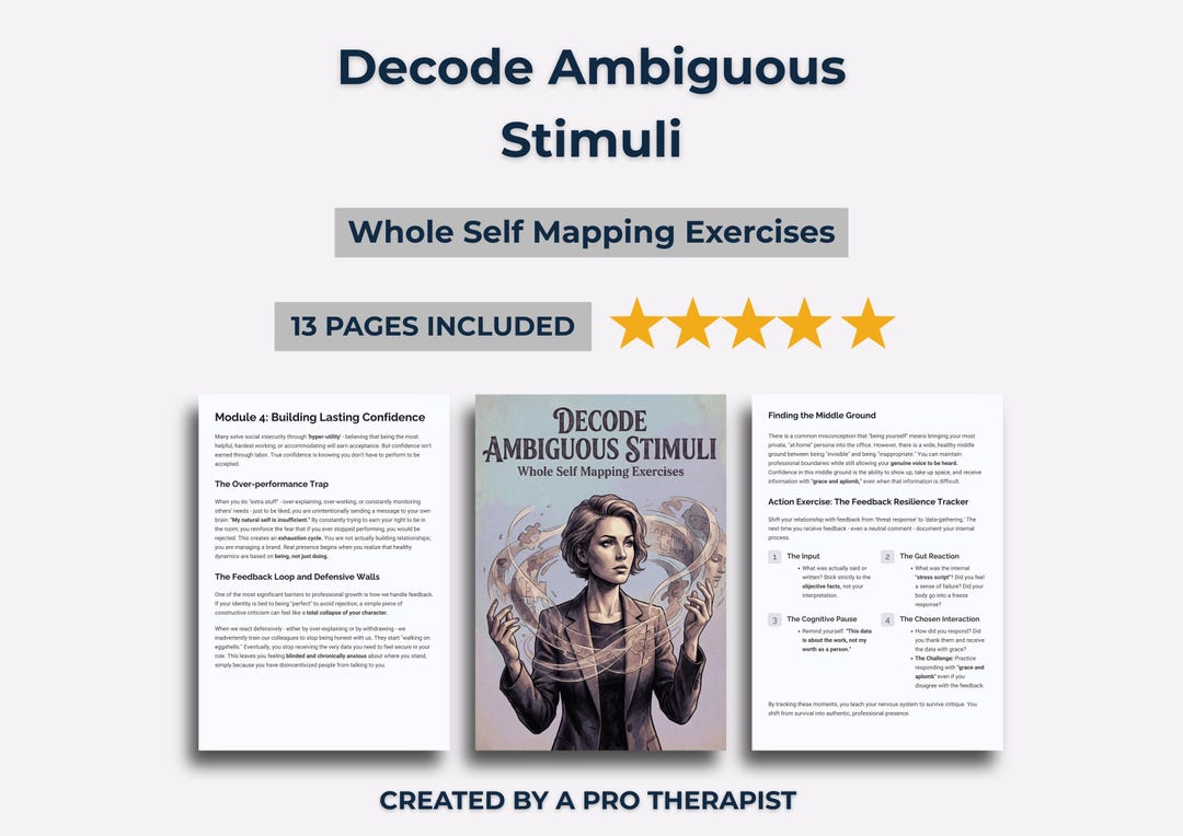 Decode Ambiguous Stimuli - Whole Self Mapping Exercises - Nervous ...
